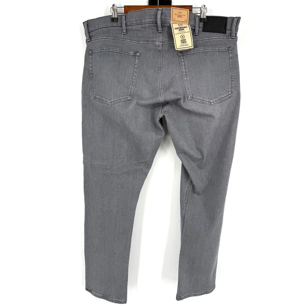 NEW Polo Ralph Lauren Mens 40x30 Sullivan Slim Performance Stretch Grey Jeans